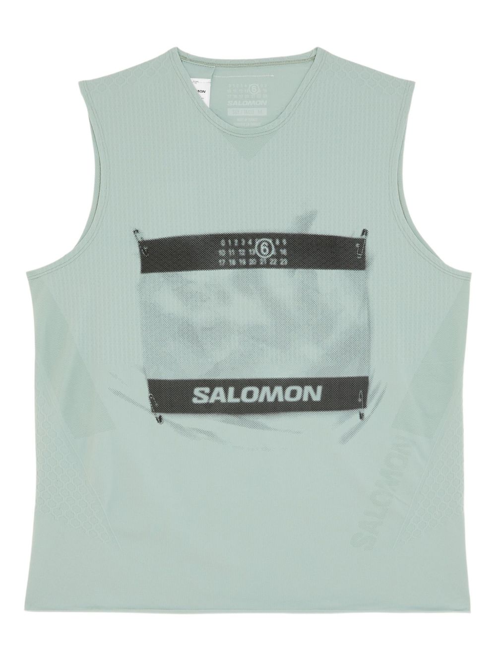 MM6 Maison Margiela X Salomon x Salomon logo-print tank top - Black