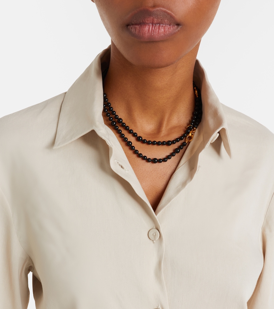Badesse linen-blend shirt