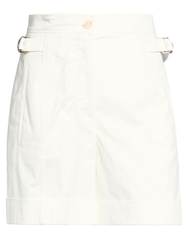 Woman Shorts & Bermuda Shorts White Size 2 Cotton, Elastane