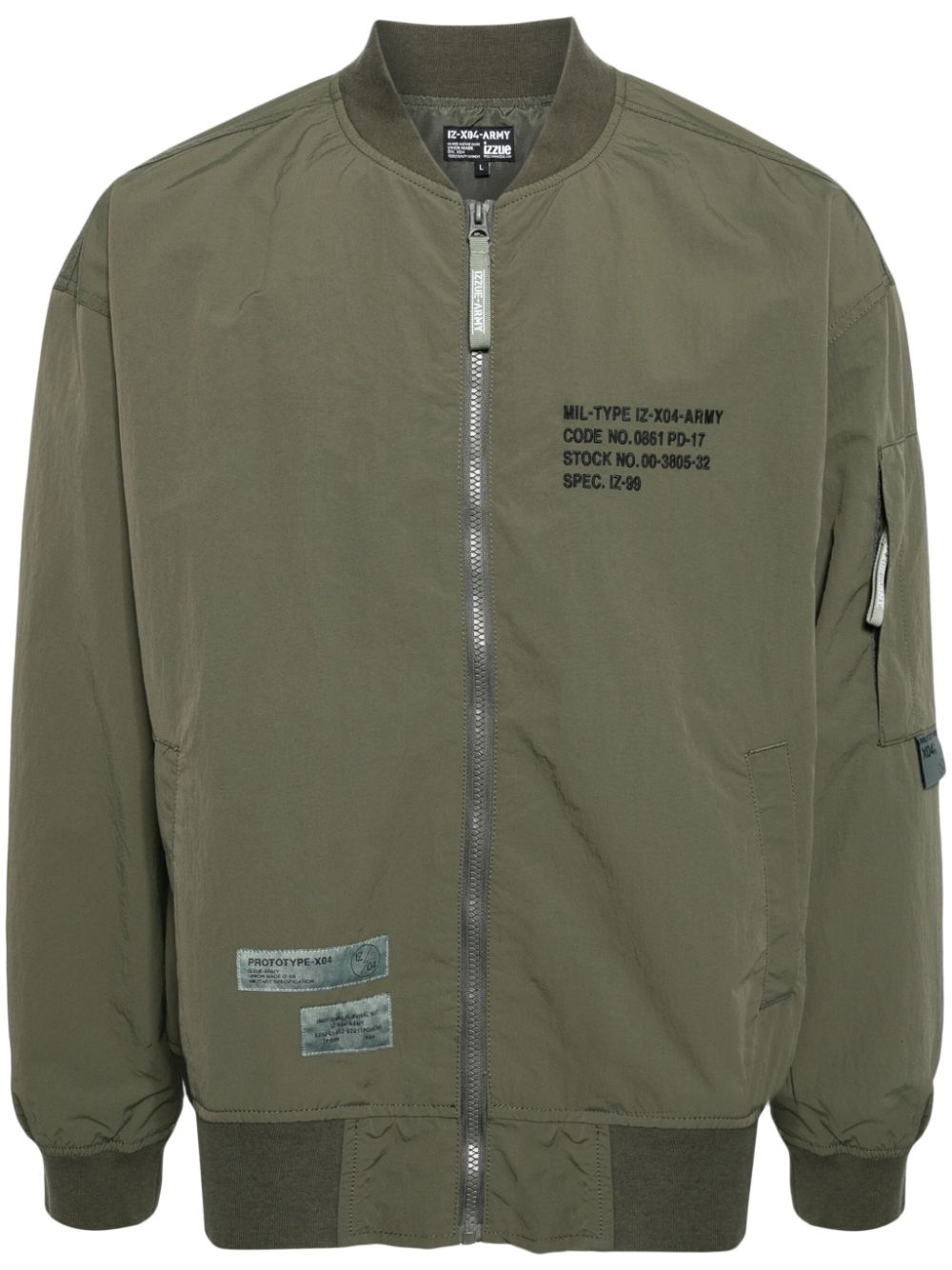 MA1 logo-appliqué bomber jacket - Green