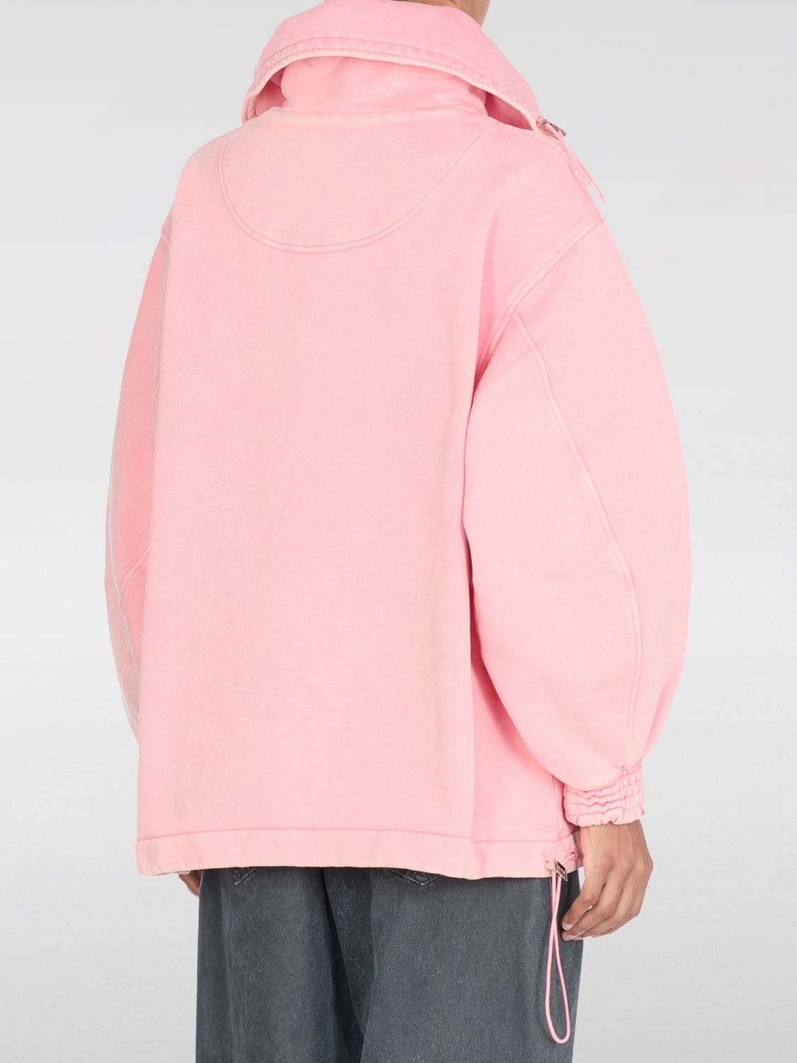 Drawstring cotton jacket - Pink