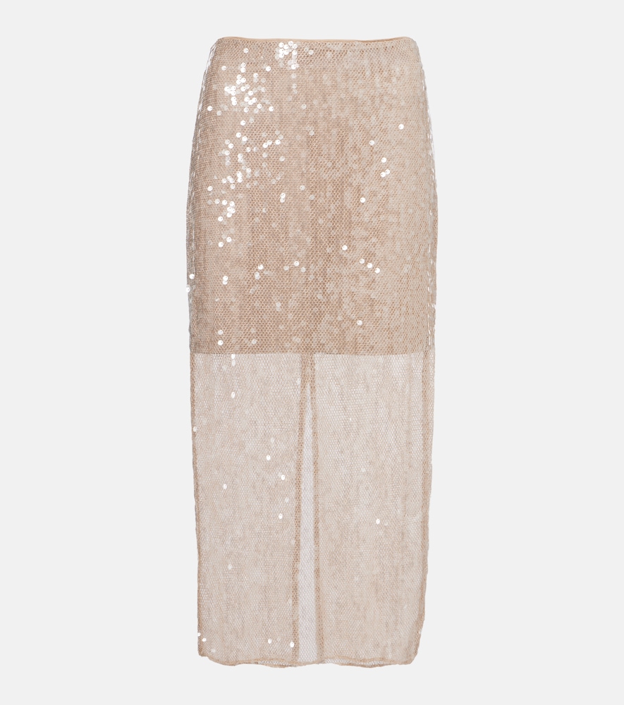 Allora sequined midi skirt