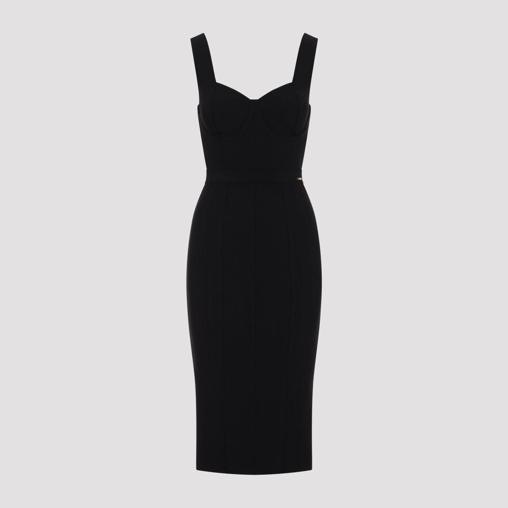 Women's Lingerie-Style Midi Dress in Stretch Polyamide Blend