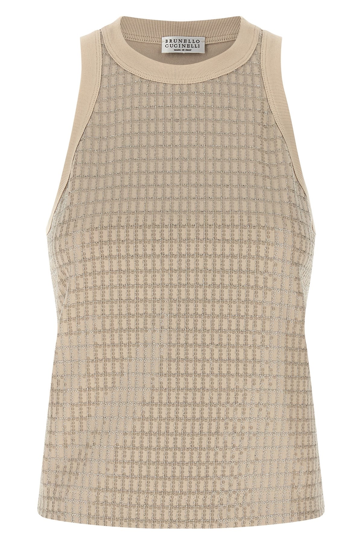 'Dazzling Check Embroidery' Top