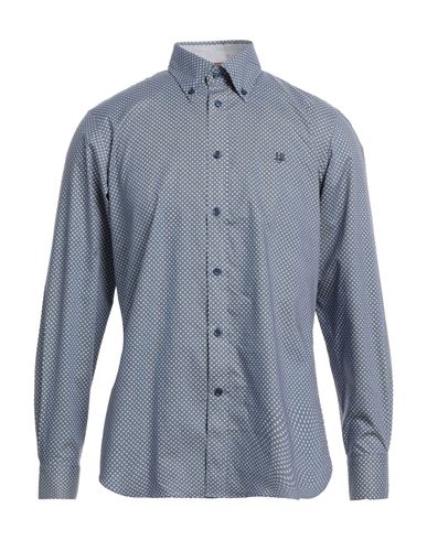 Harmont & Blaine Man Shirt Navy Size 3XL Cotton