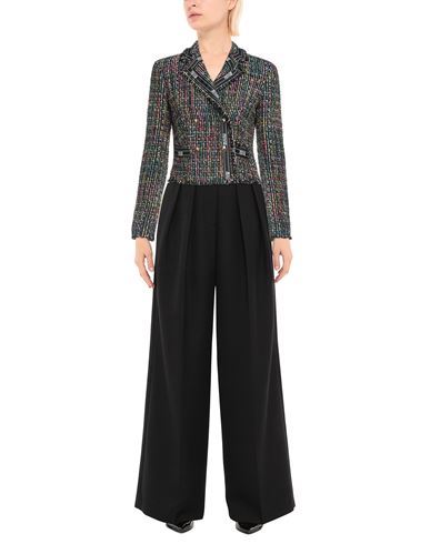 Woman Blazer Black Size 4 Viscose, Cotton, Polyester, Polyamide, Acrylic