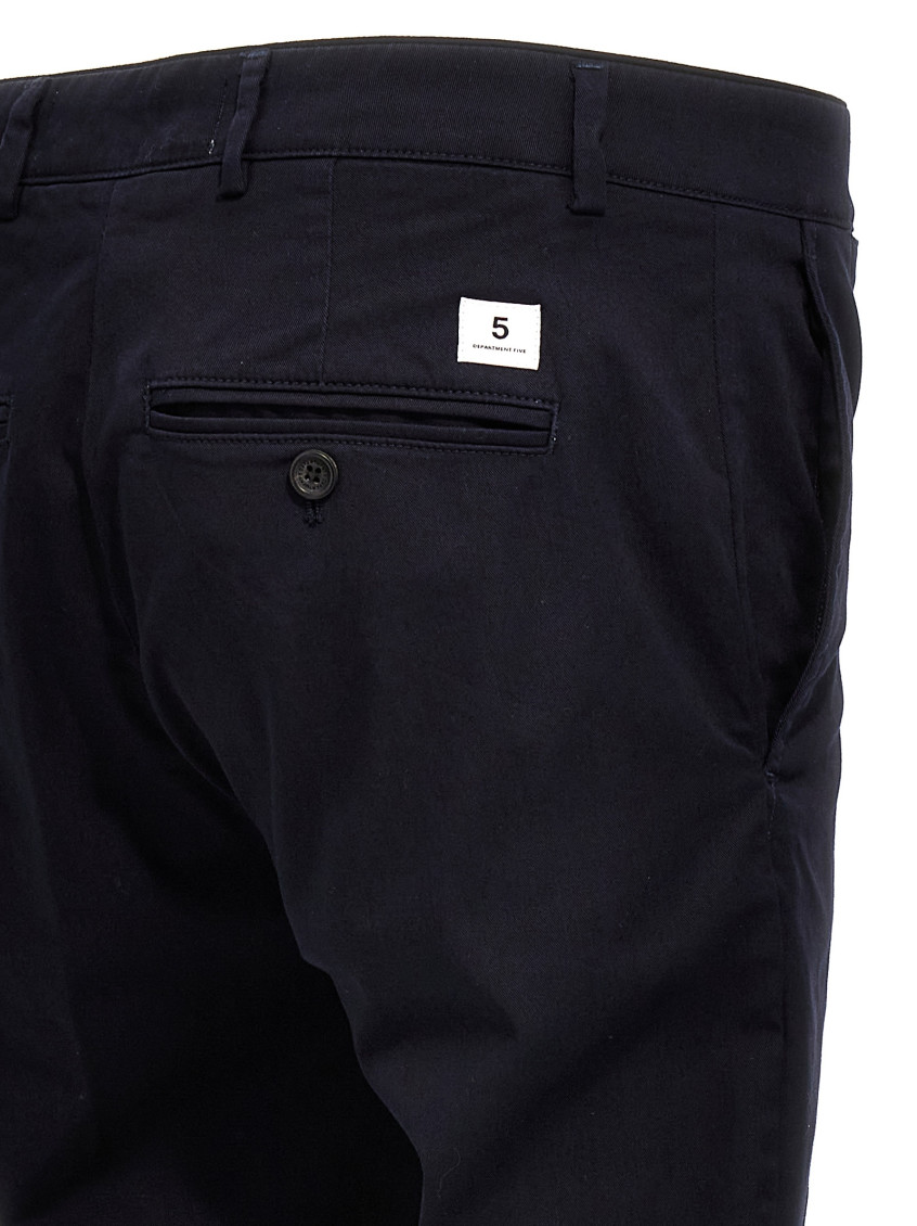 -Mike Pantaloni Blu-Uomo