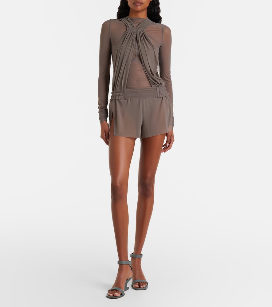 Miami cutout sheer tulle bodysuit