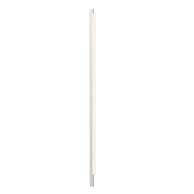 Bright Satin Aluminum LED Wall Lamp from the Keel Collection