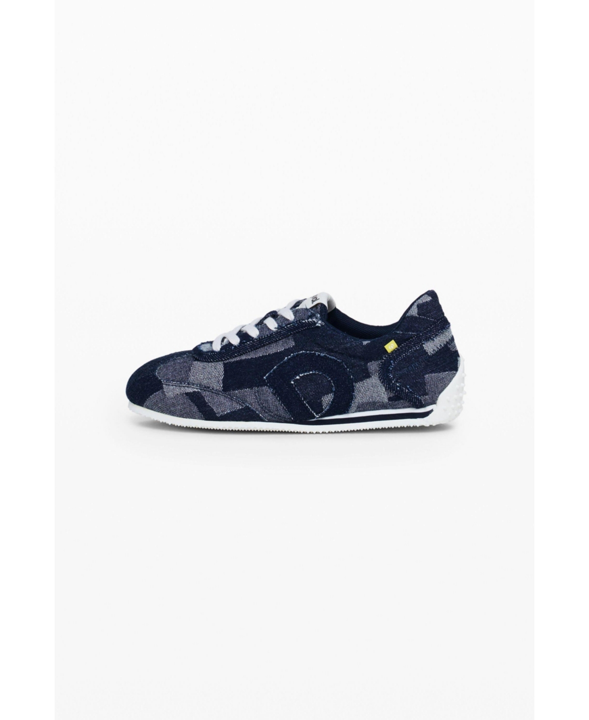 Women's Denim patchwork sneaker - Light blue
