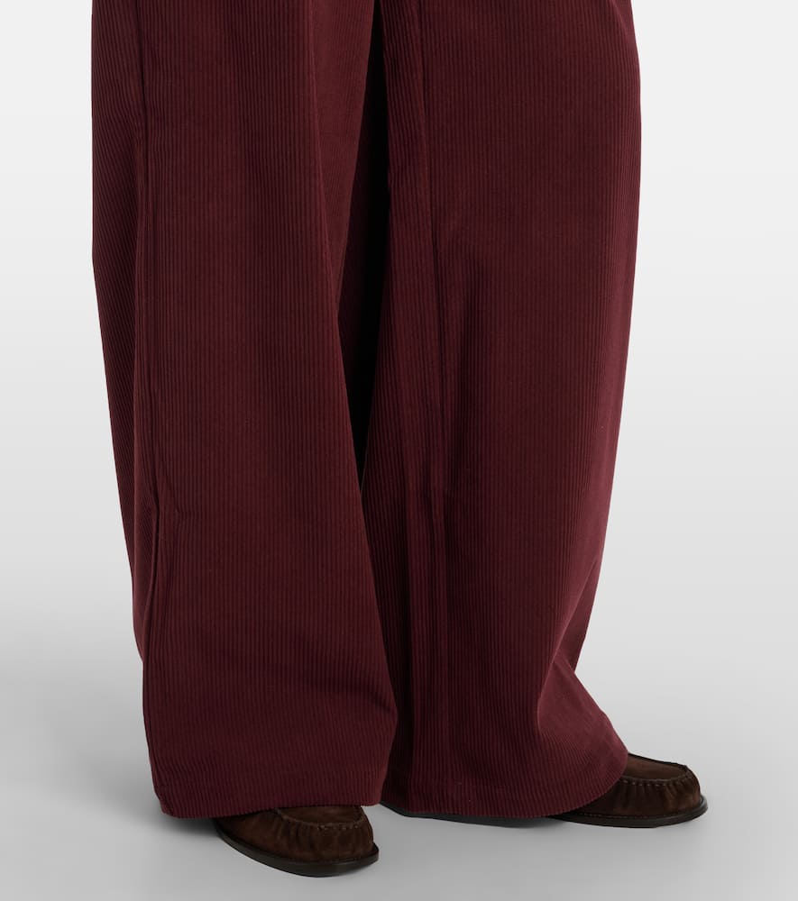 Floris corduroy wide-leg pants