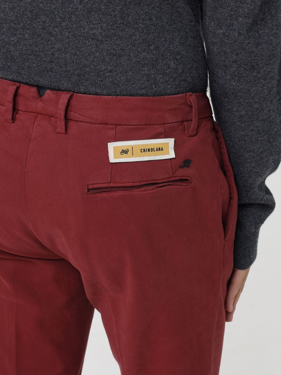 Pants Men color Red