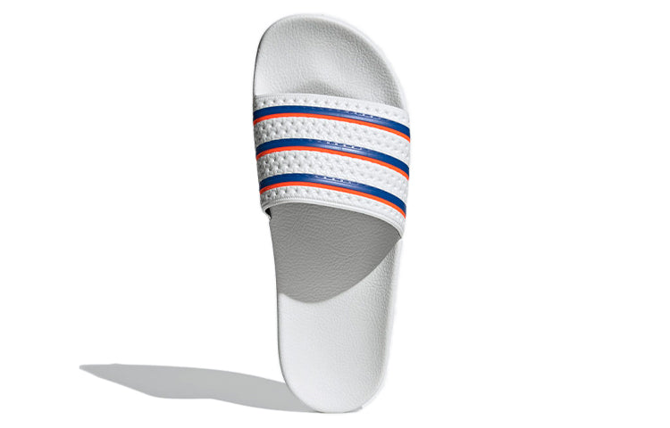 Adilette Slides 'White Blue Solar Red'
