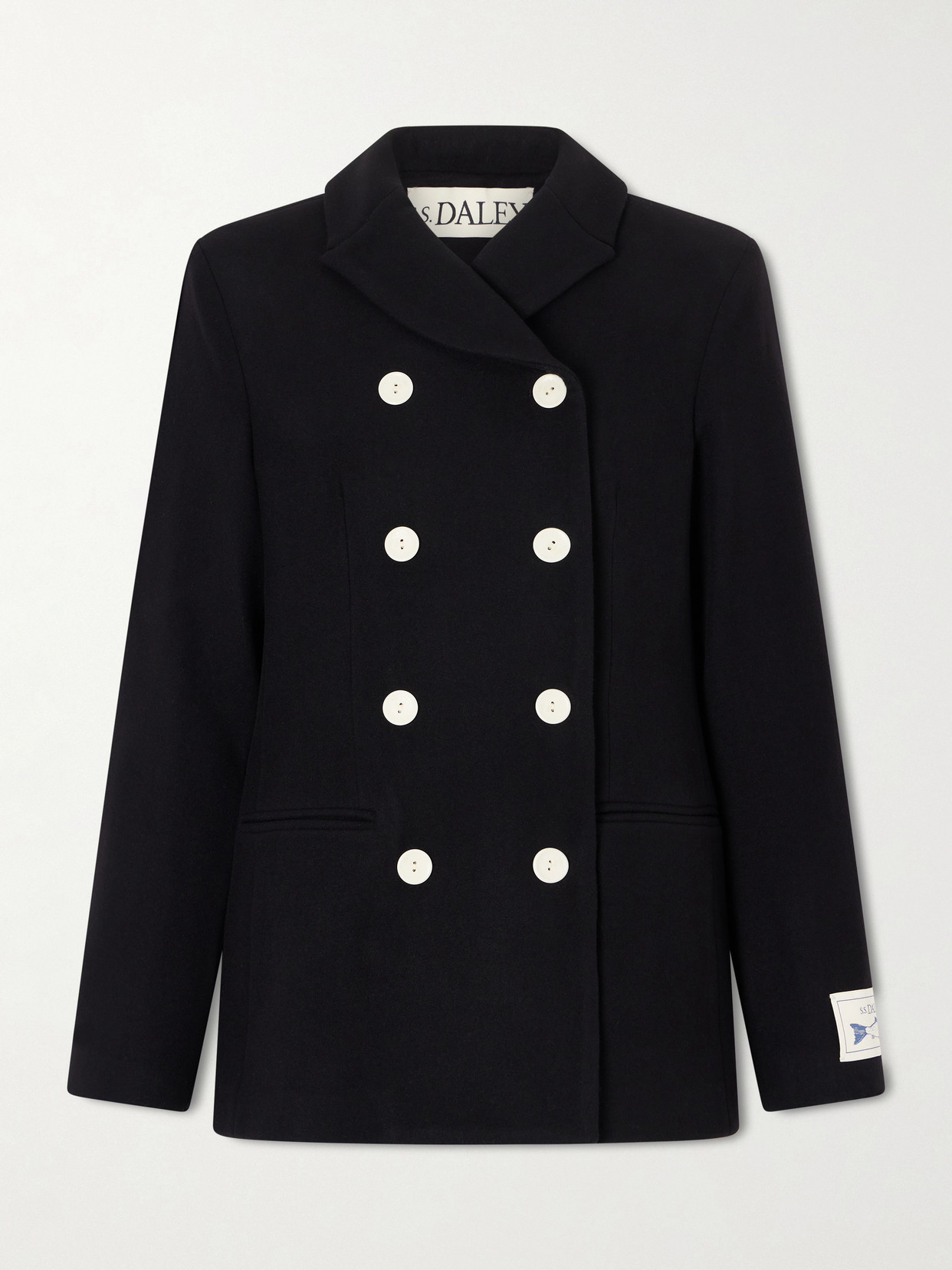 S. S. Daley - Marianne Double-breasted Wool-blend Jacket - Black