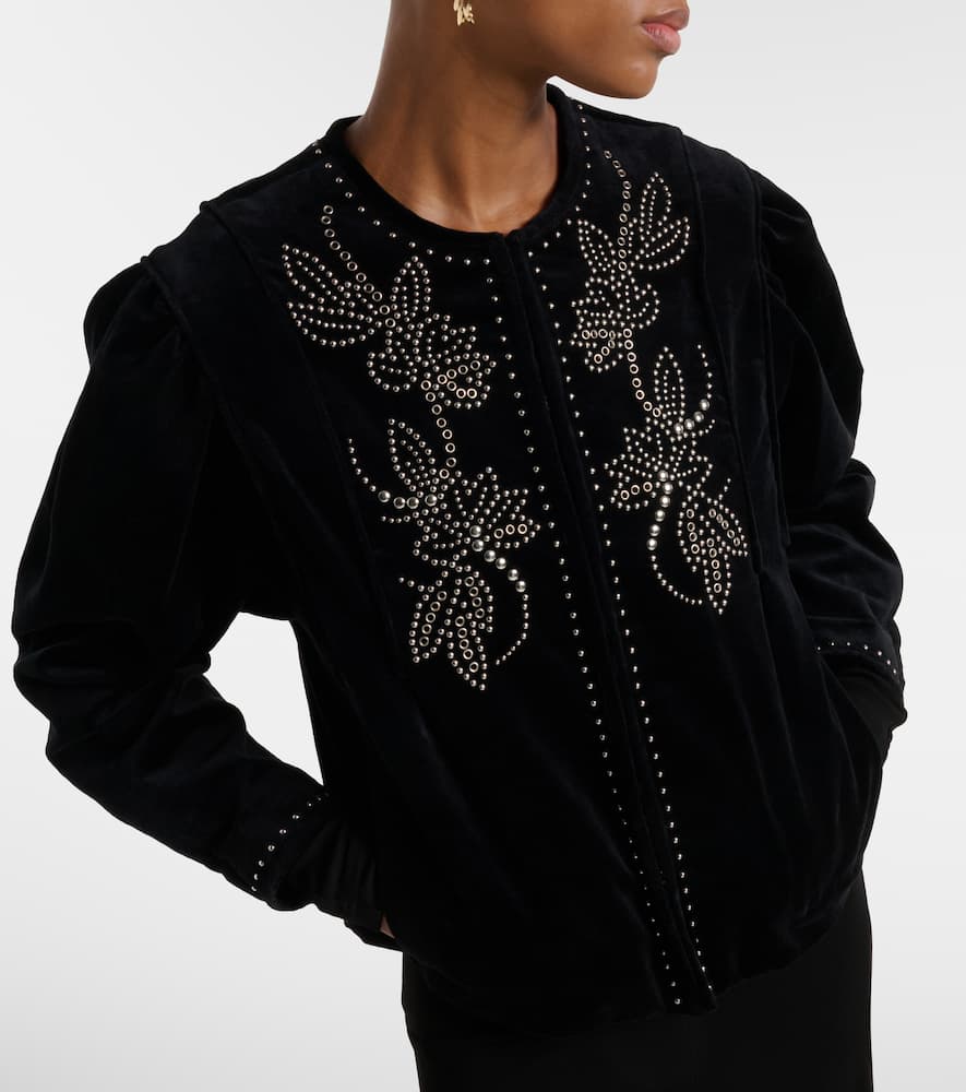 Pietra embellished cotton jacket