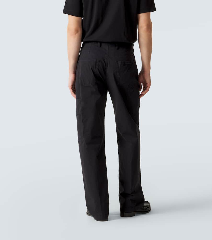 Cotton straight pants