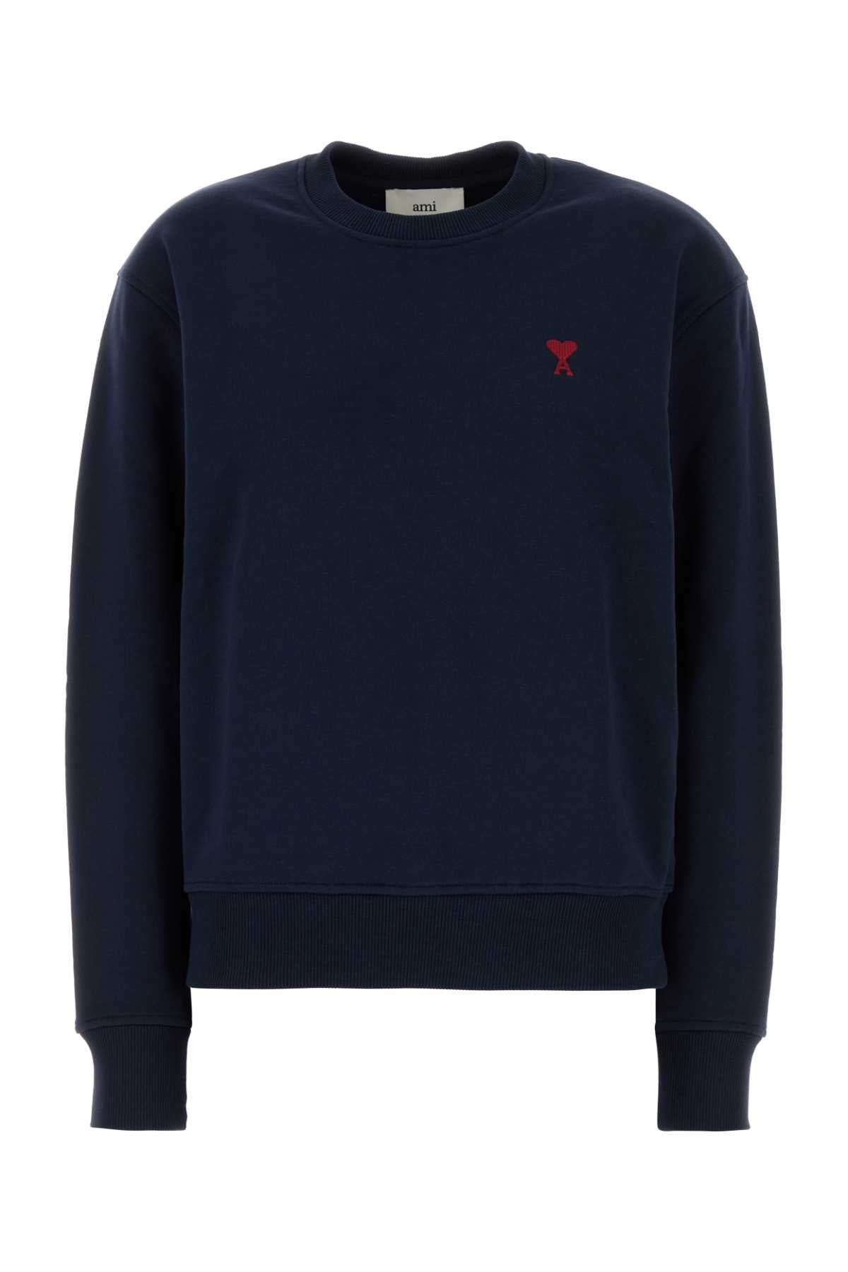 Logo-Embroidered Sweatshirt — Navy