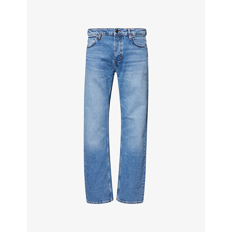 Mens Ray Straight-Leg Stretch-Denim Jeans