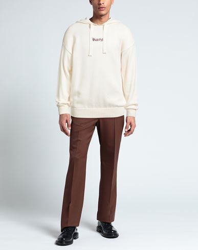 Man Sweater Ivory Size XL Cotton, Acrylic