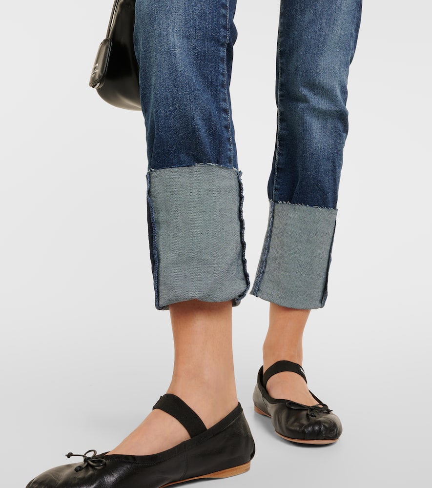 Girlfriend mid-rise slim jeans