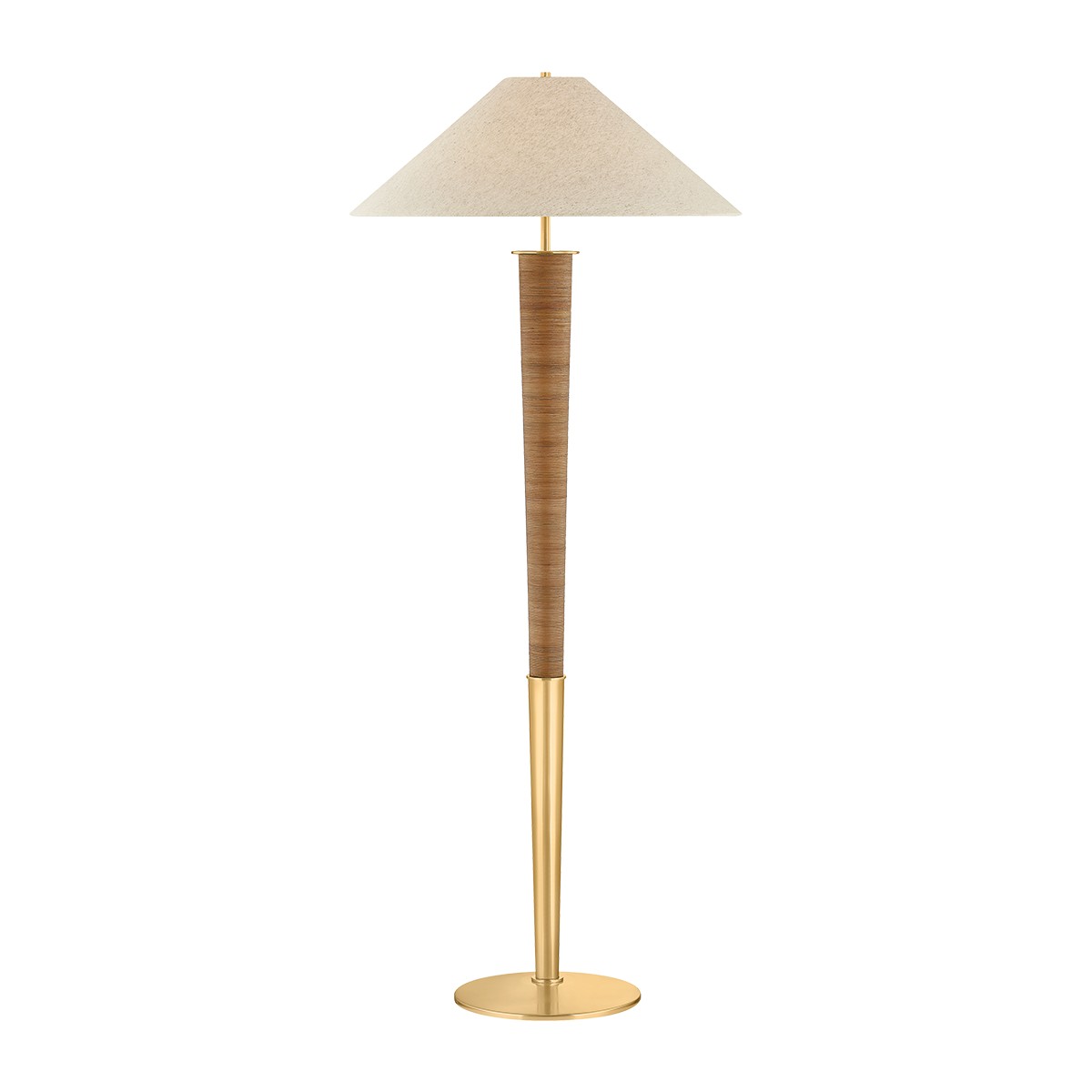 Aged Brass Floor Lamp from the Bohicket Collection