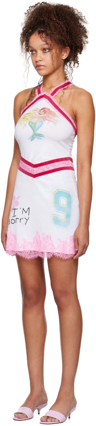 I'm Sorry by Petra Collins SSENSE Exclusive White Mimi Wade Edition Kitty Minky Minidress