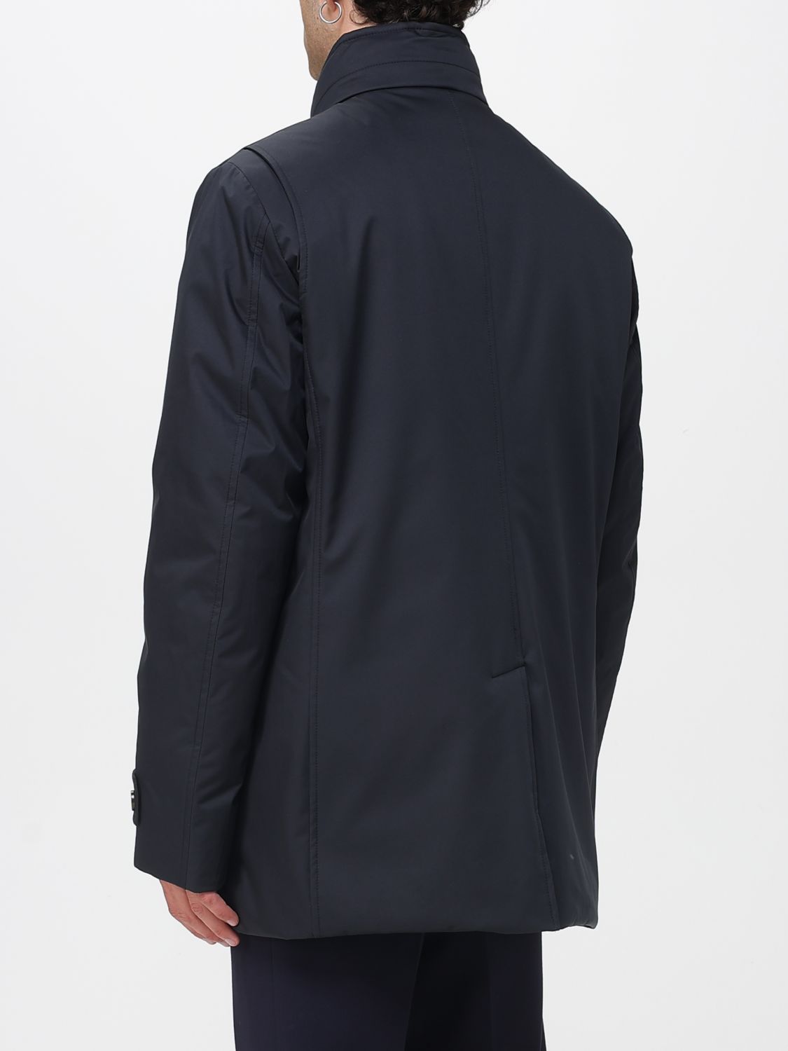 Coat Men color Blue
