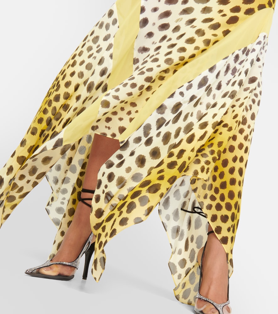 Saskia printed halter neck maxi dress