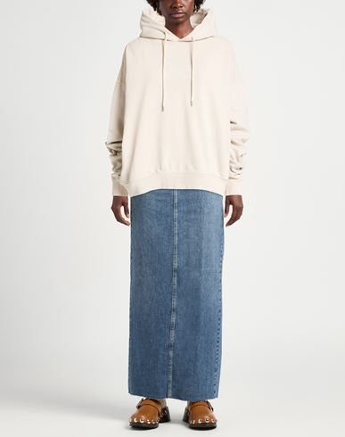 Woman Sweatshirt Beige Size S Cotton