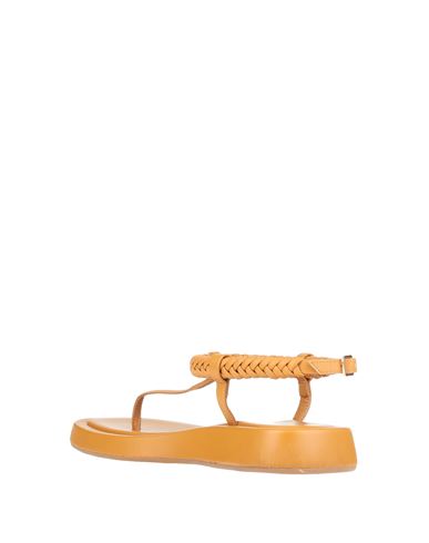 Woman Thong sandal Marigold Size 10 Leather