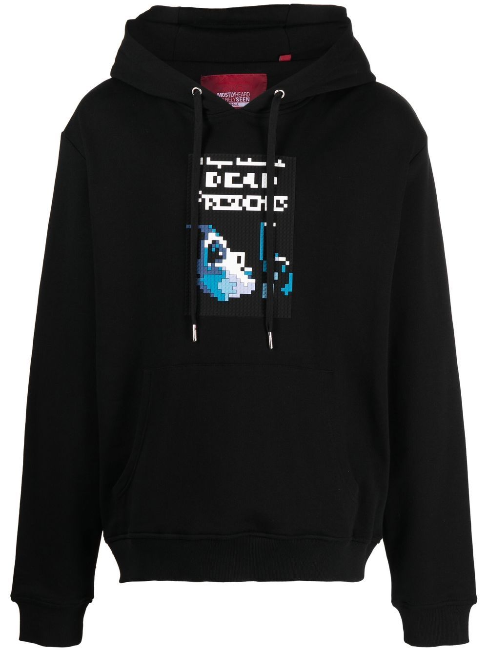 Looting graphic-print hoodie - Black