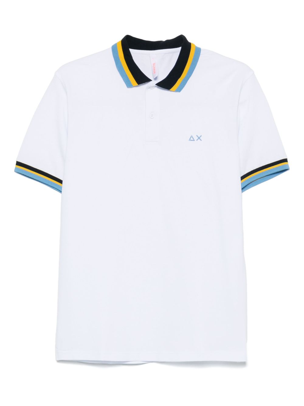 Sun 68 piqué-weave polo shirt - White