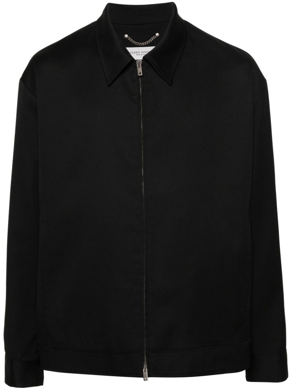 Virgin-wool shirt jacket - Black