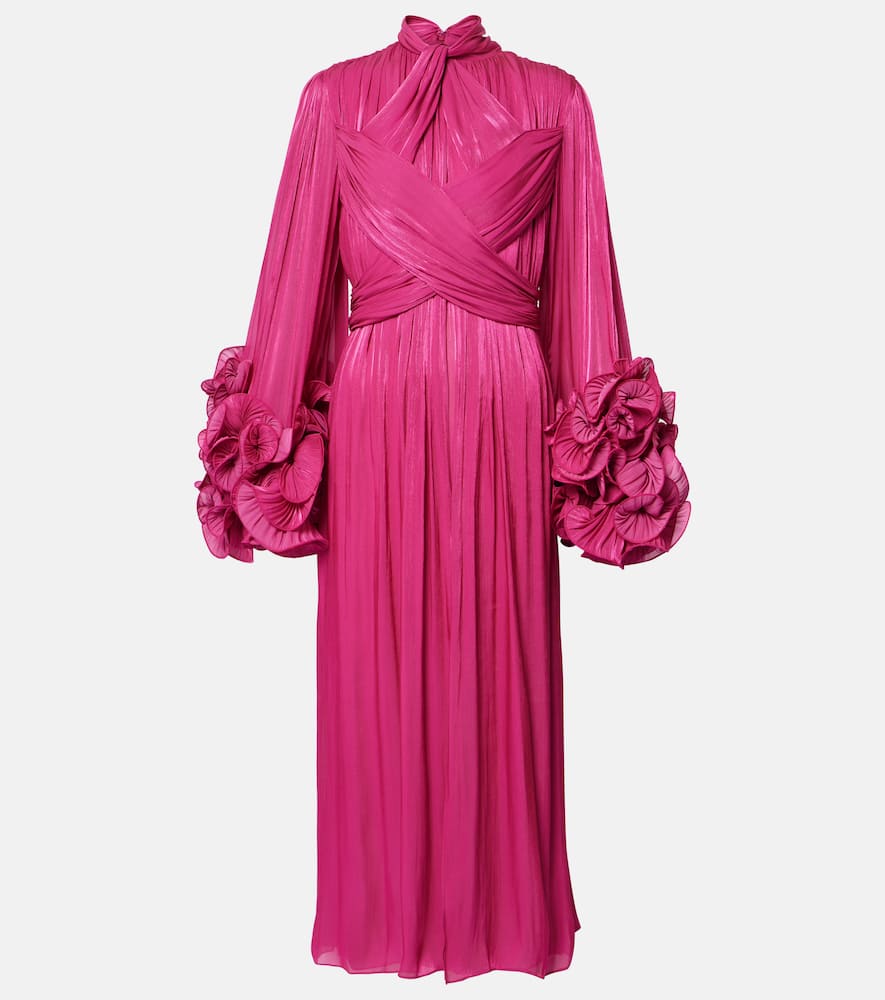 Ruffled midi dress