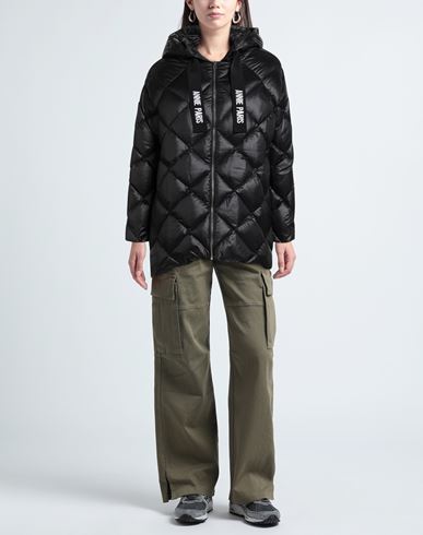 Woman Puffer Black Size 8 Polyamide