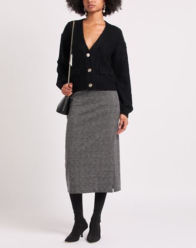 Manila Grace Woman Cardigan Black Size L Acrylic, Mohair wool, Polyamide, Wool