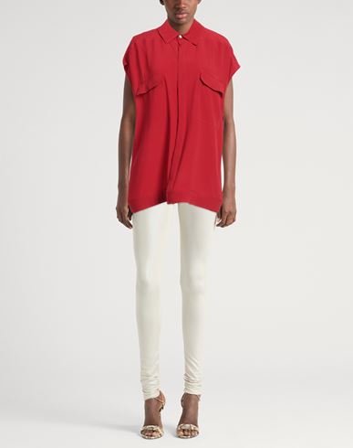Rick Owens Woman Shirt Brick Size 2 Acetate, Silk