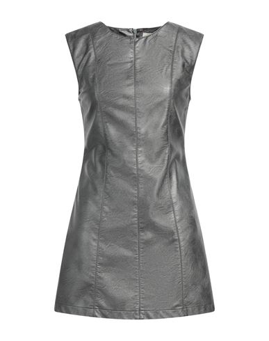 Woman Mini dress Lead Size 8 Viscose, Polyurethane resin