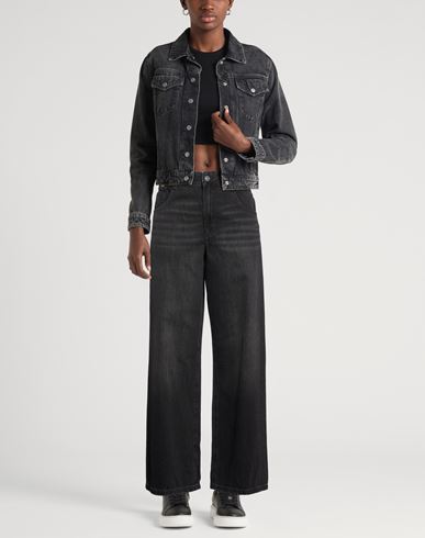 Woman Jeans Black Size 24W