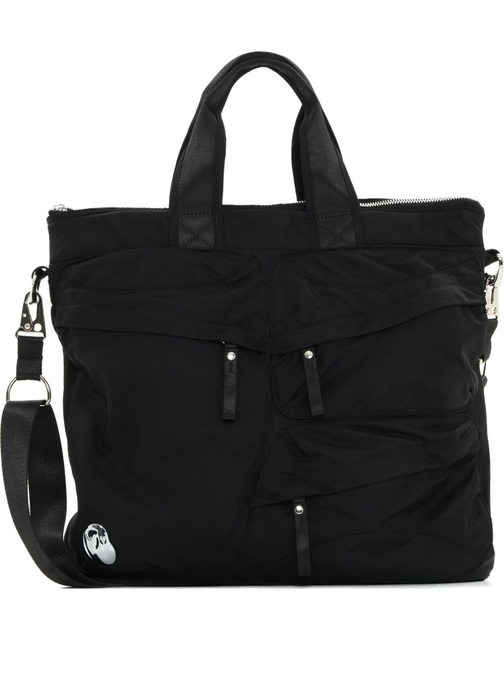 Ruched tote bag