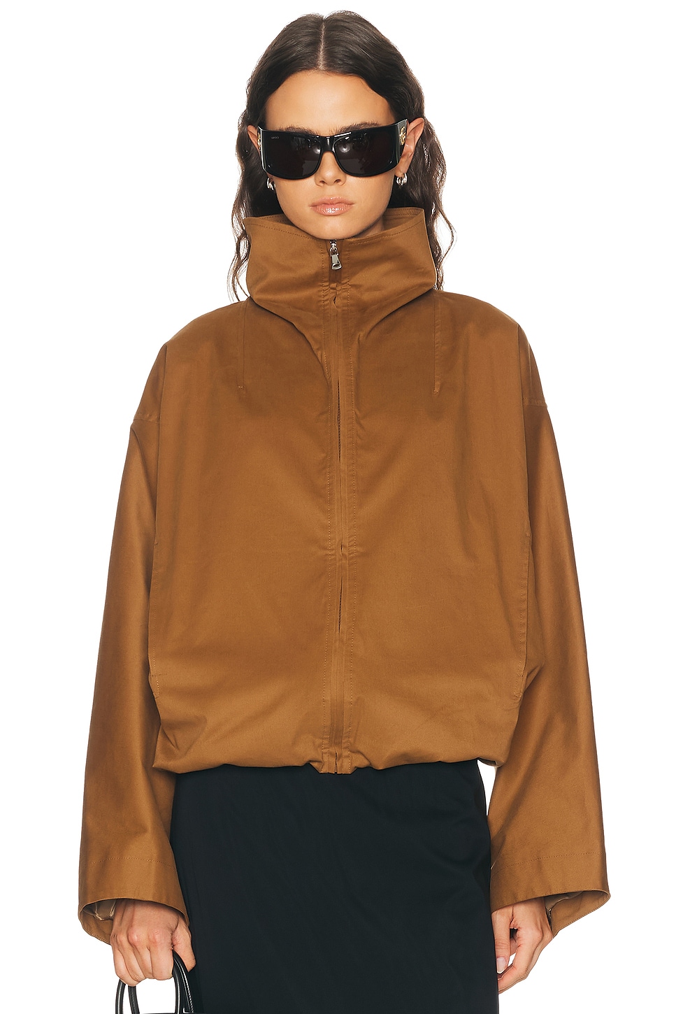 NOUR HAMMOUR Francois Jacket in Brown