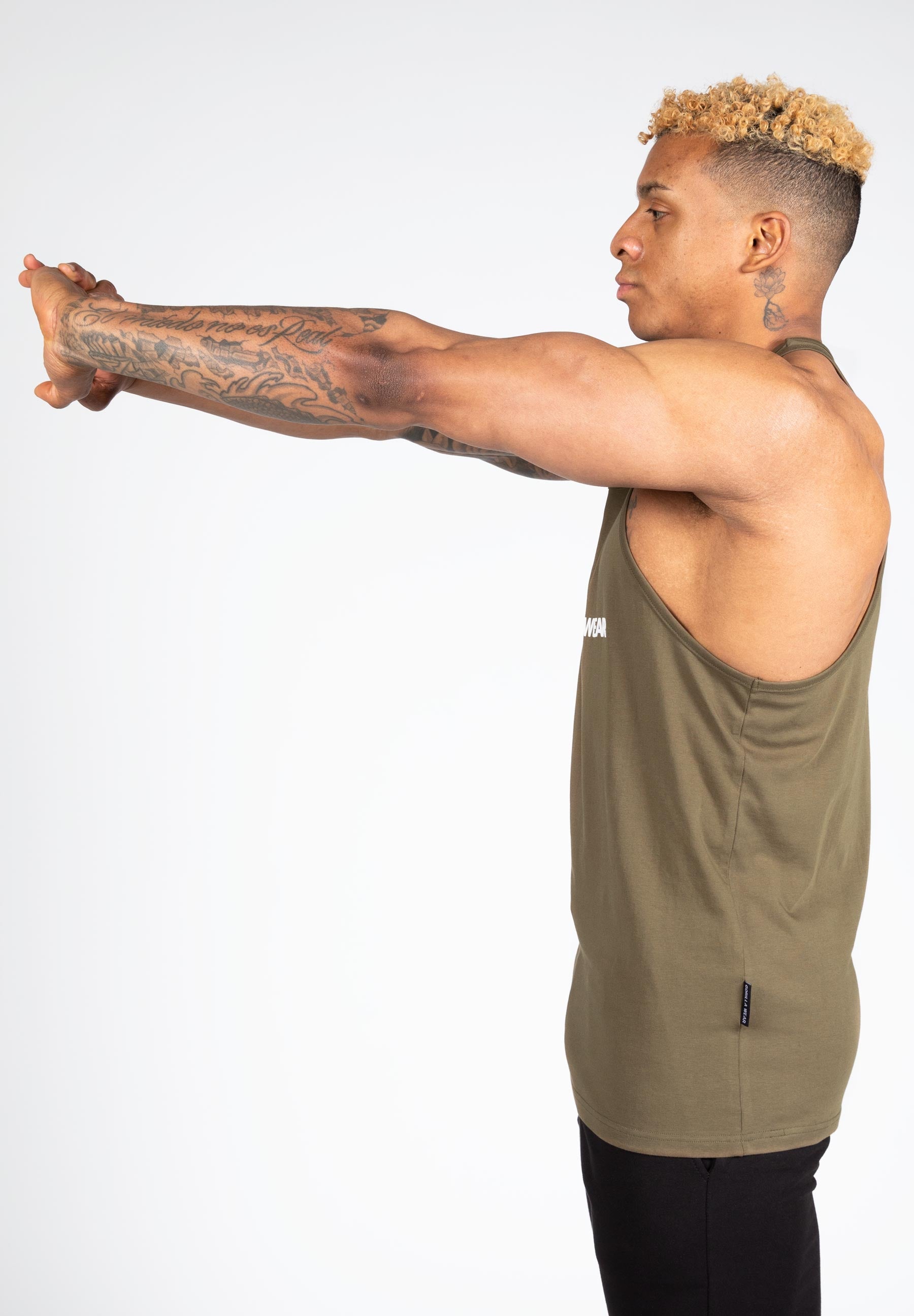 Carter Stretch Tank Top - Army Green