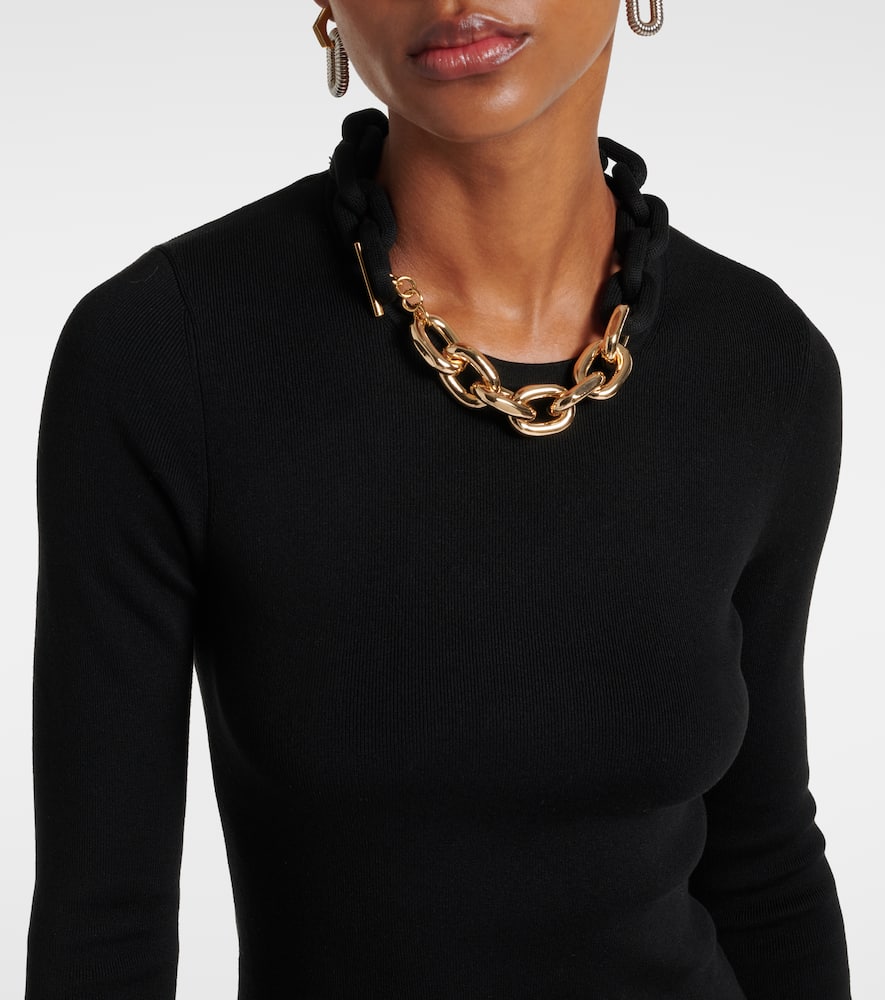 Chain-detail minidress