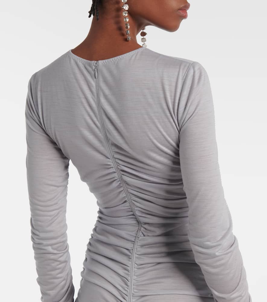 Wool midi dress