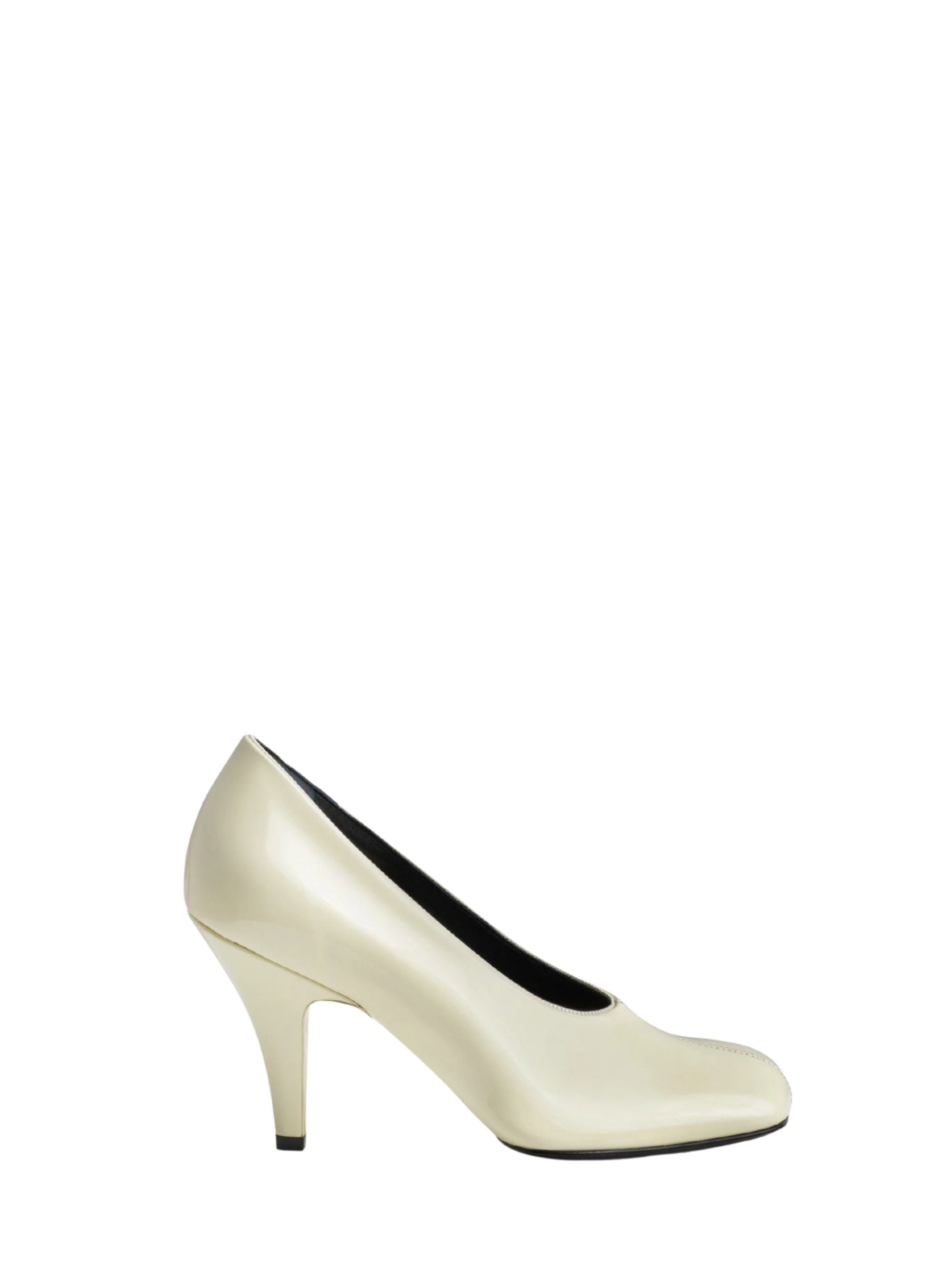 Soft Pump Heeled Shoe with 90mm Heel and Square Toe