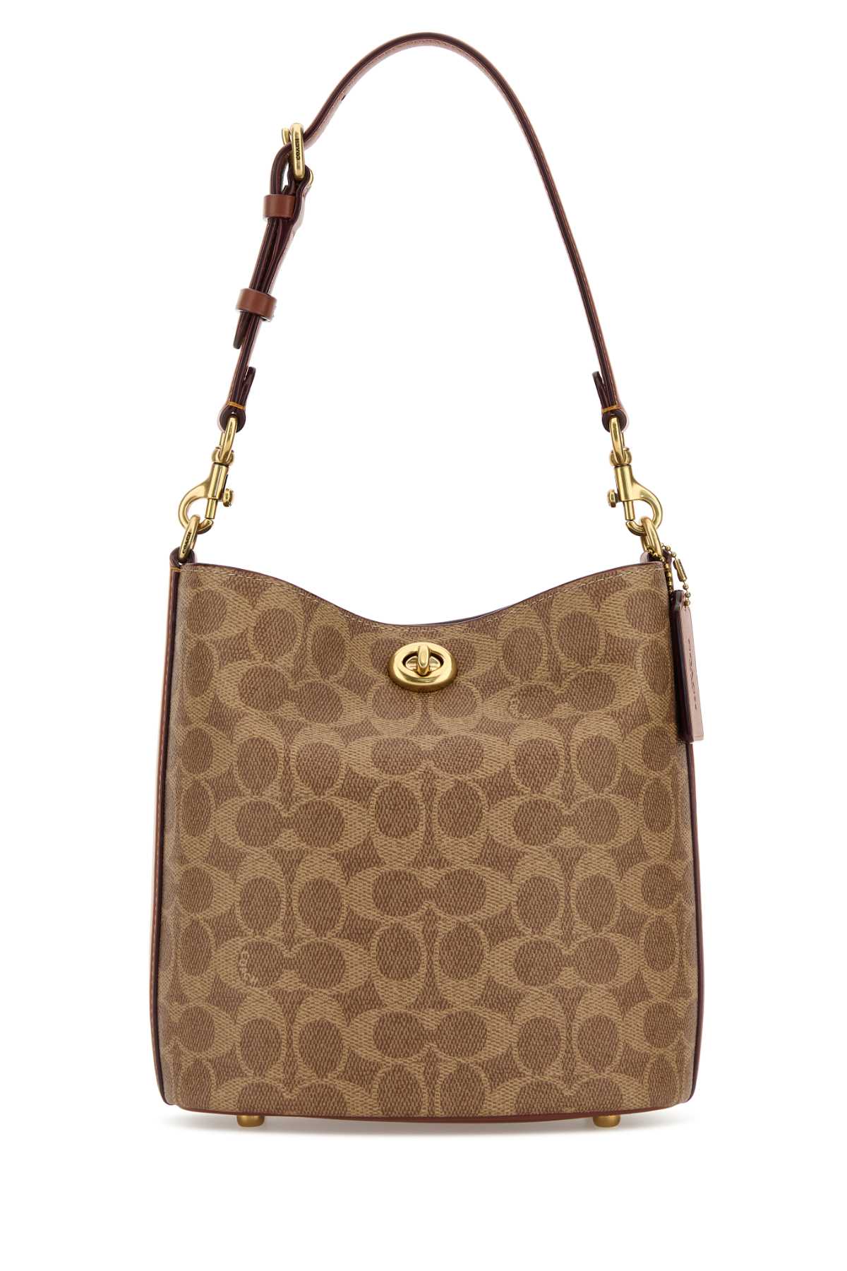 Printed Canvas Willow Bucket Bag