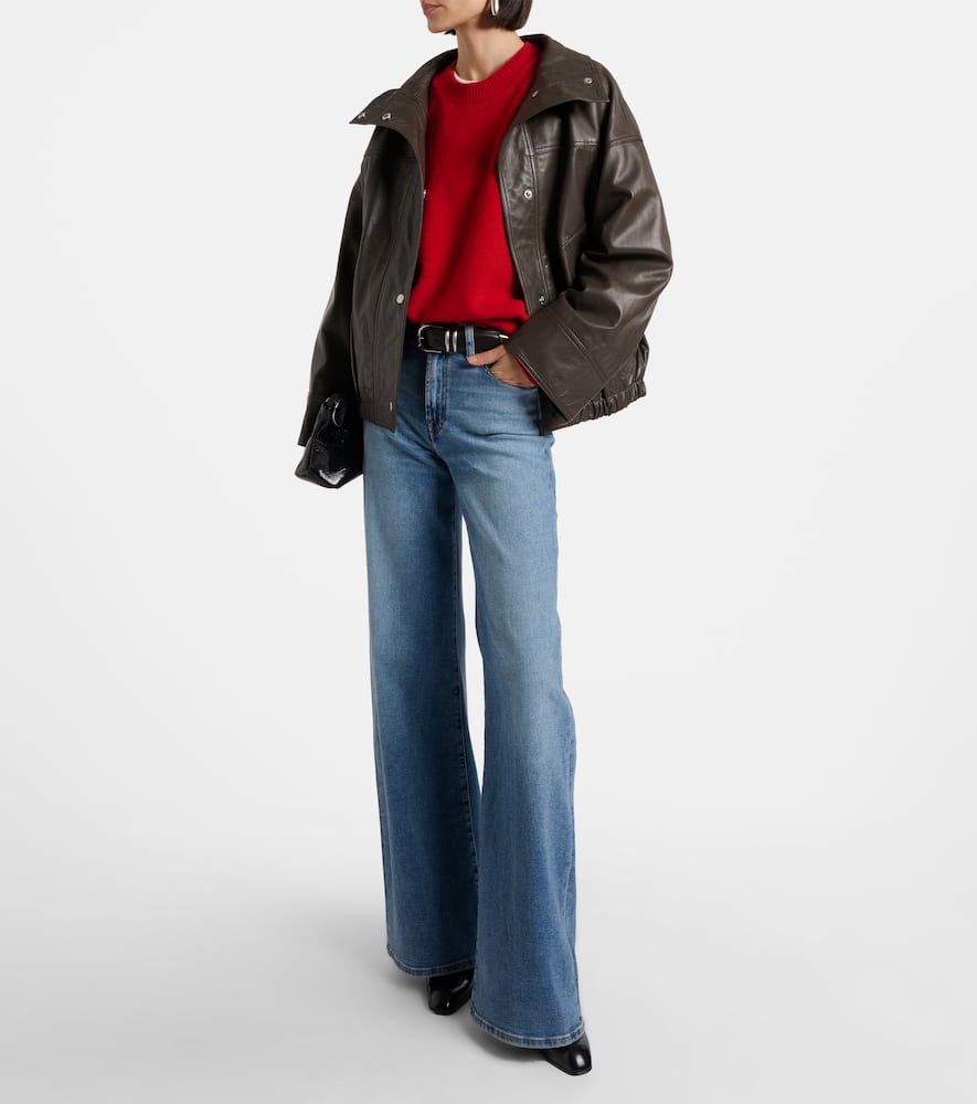 Lotta high-rise wide-leg jeans