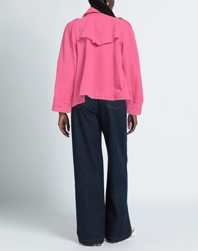 Woman Denim outerwear Fuchsia Size 6 Cotton
