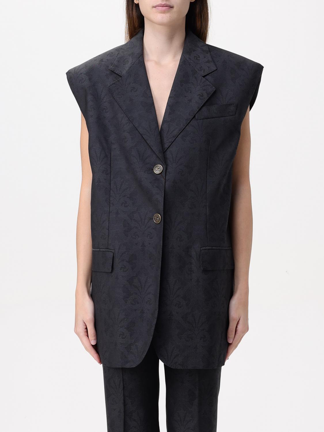 Wool jacquard waistcoat - Grey
