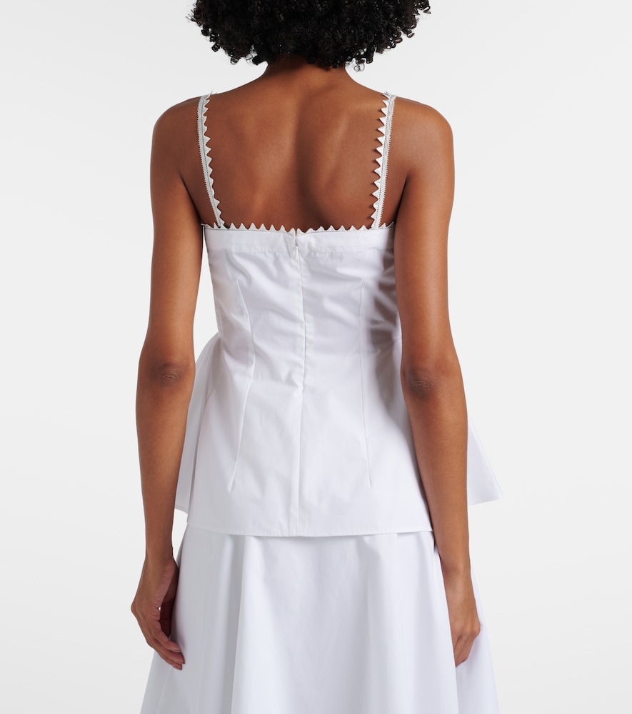 Traversin cotton peplum top